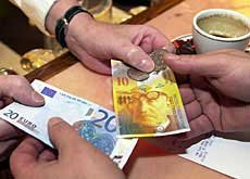 Cambio Franco svizzero Euro